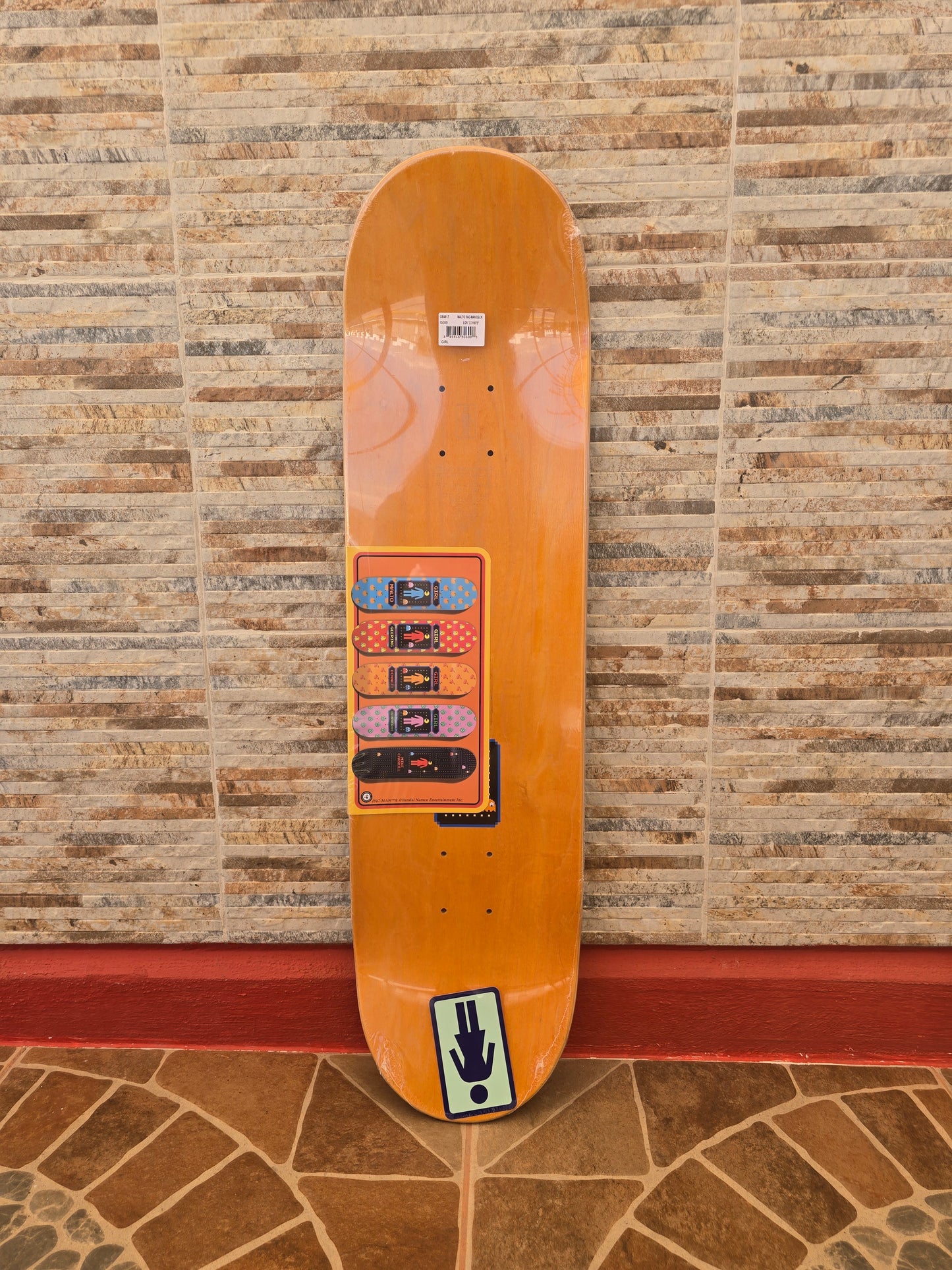 Tabla Skateboard Girl X Pac-Man Pro Model Sean Malto 8.25