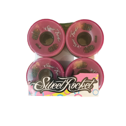 Llantas-de-Skate-Sweet-Rocket-modelo-Máscara-tipo-P-color-morado-medida-6545mm-80A