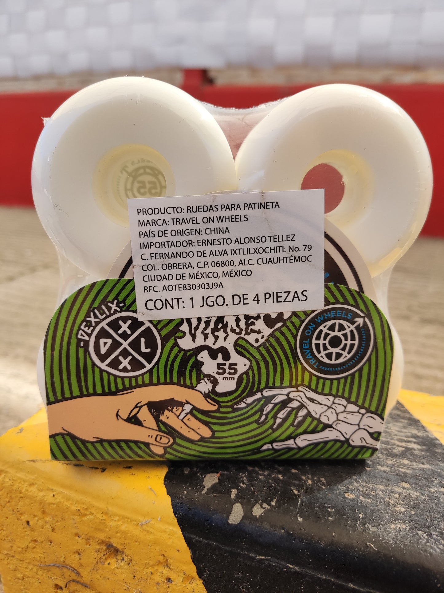 Llantas de Skate Travel on Wheels Dexlix Verdes 55mm