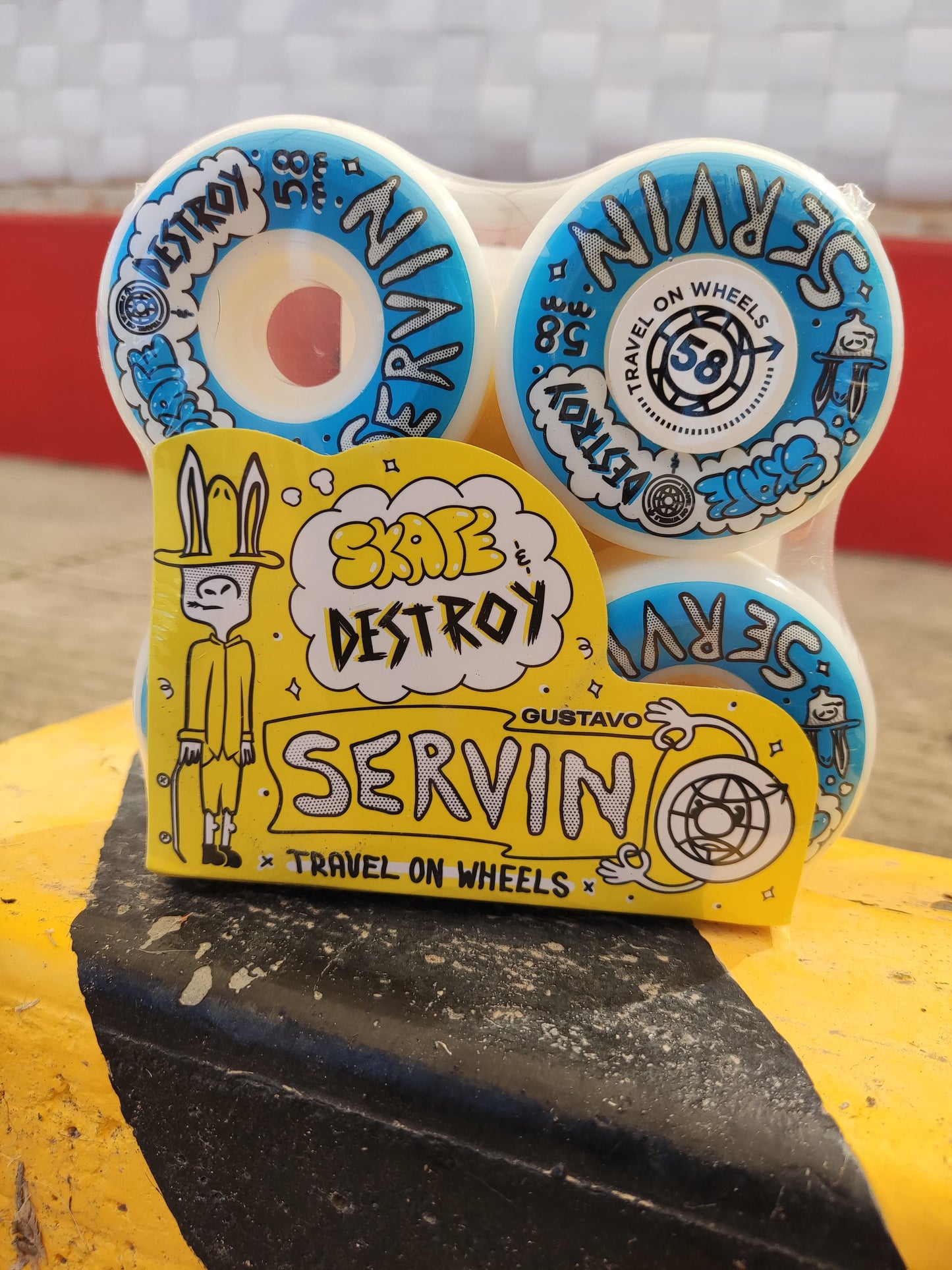 Llantas de Skate Travel on Wheels Servin Pro Azul 58mm