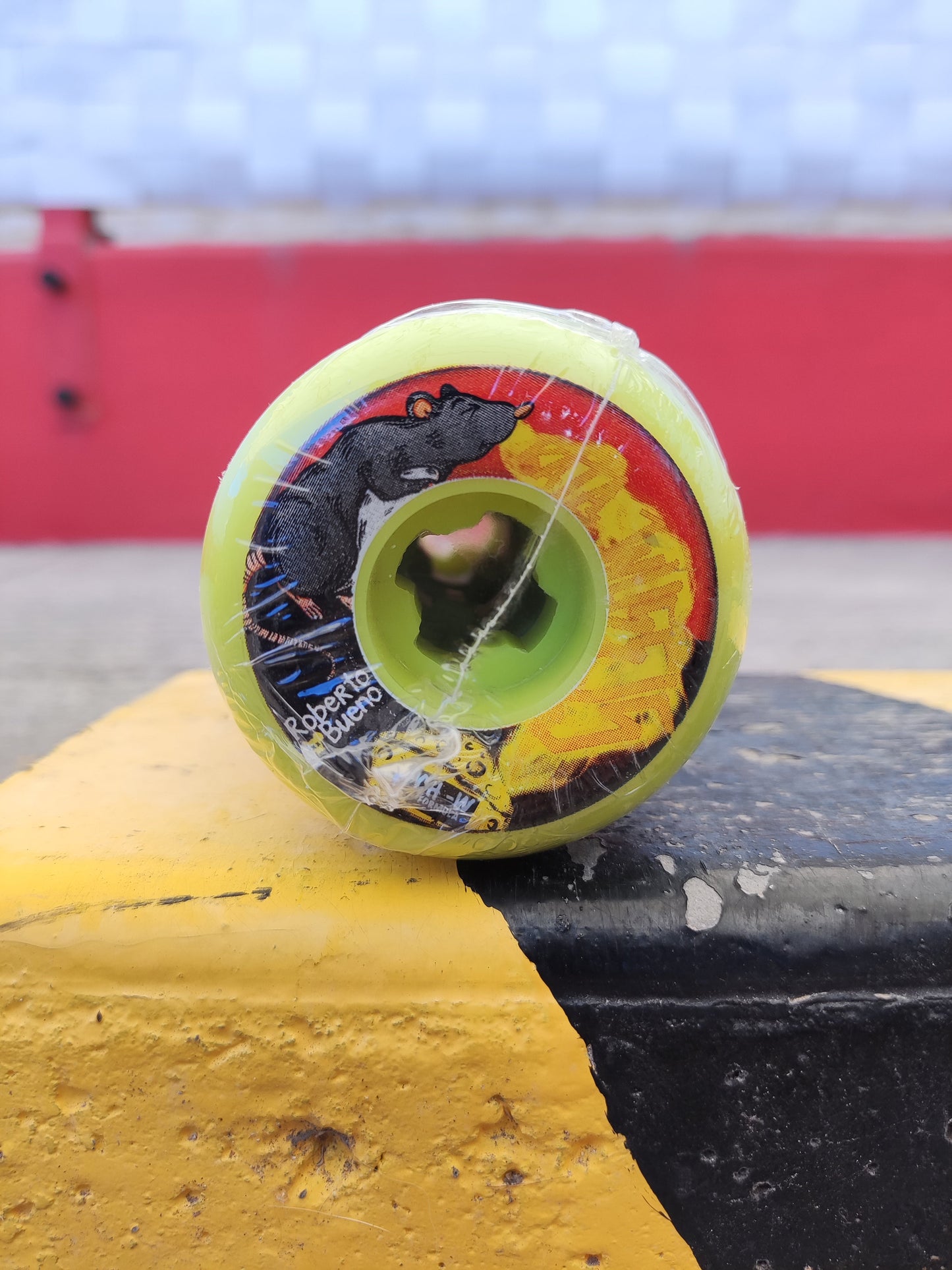 Llantas de skate Rata Wheels Roberto Bueno Amarillo 55mm