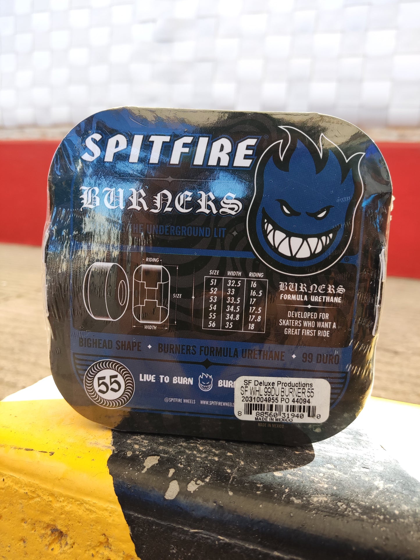 Llantas Spitfire  Burner 99DU Azul 55mm