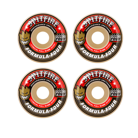 Llantas Spitfire F4 101DU Conical Full Rojo 56mm