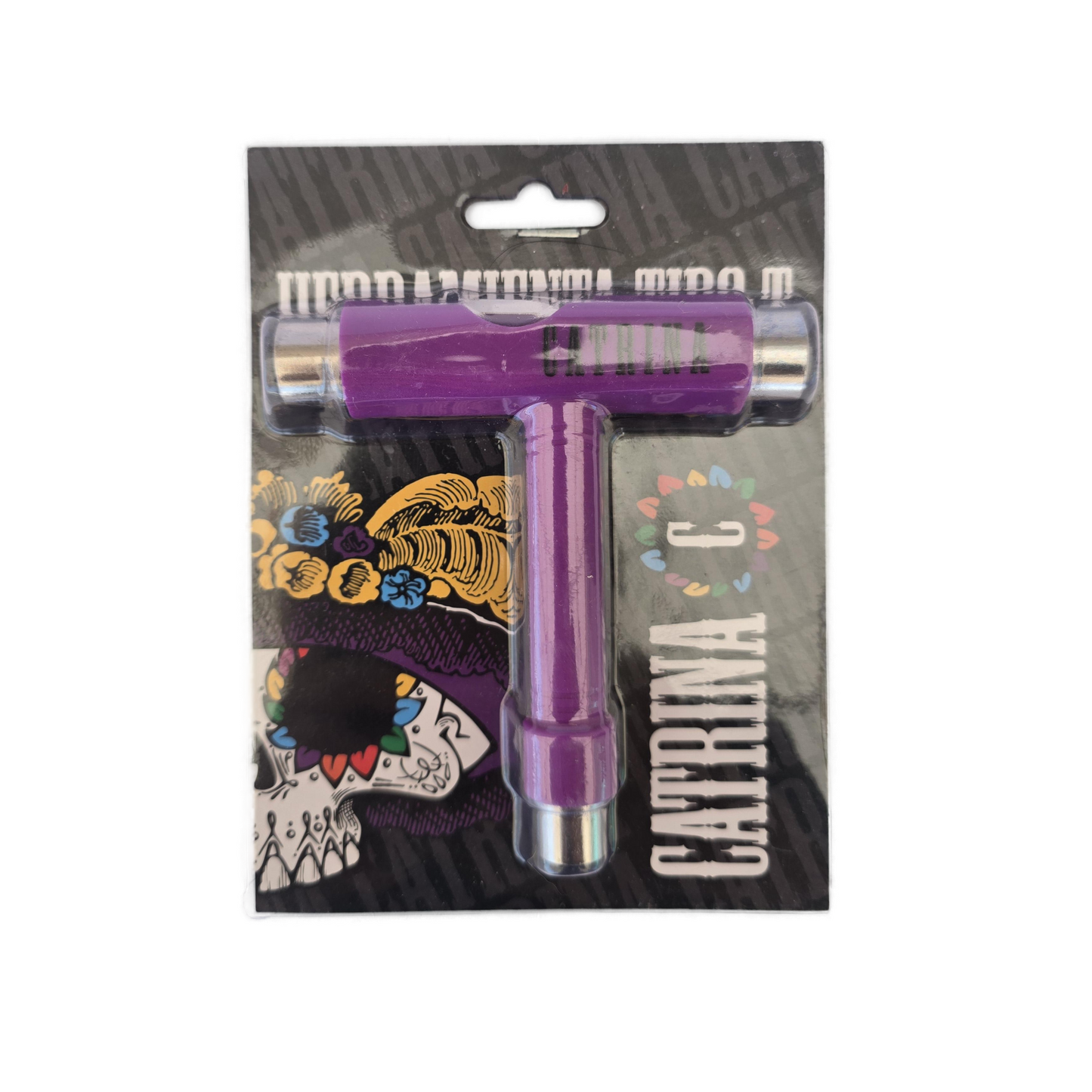 Llave T Catrina para Skate, color Morado