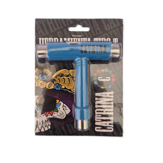 Llave T Catrina para Skate, color Azul