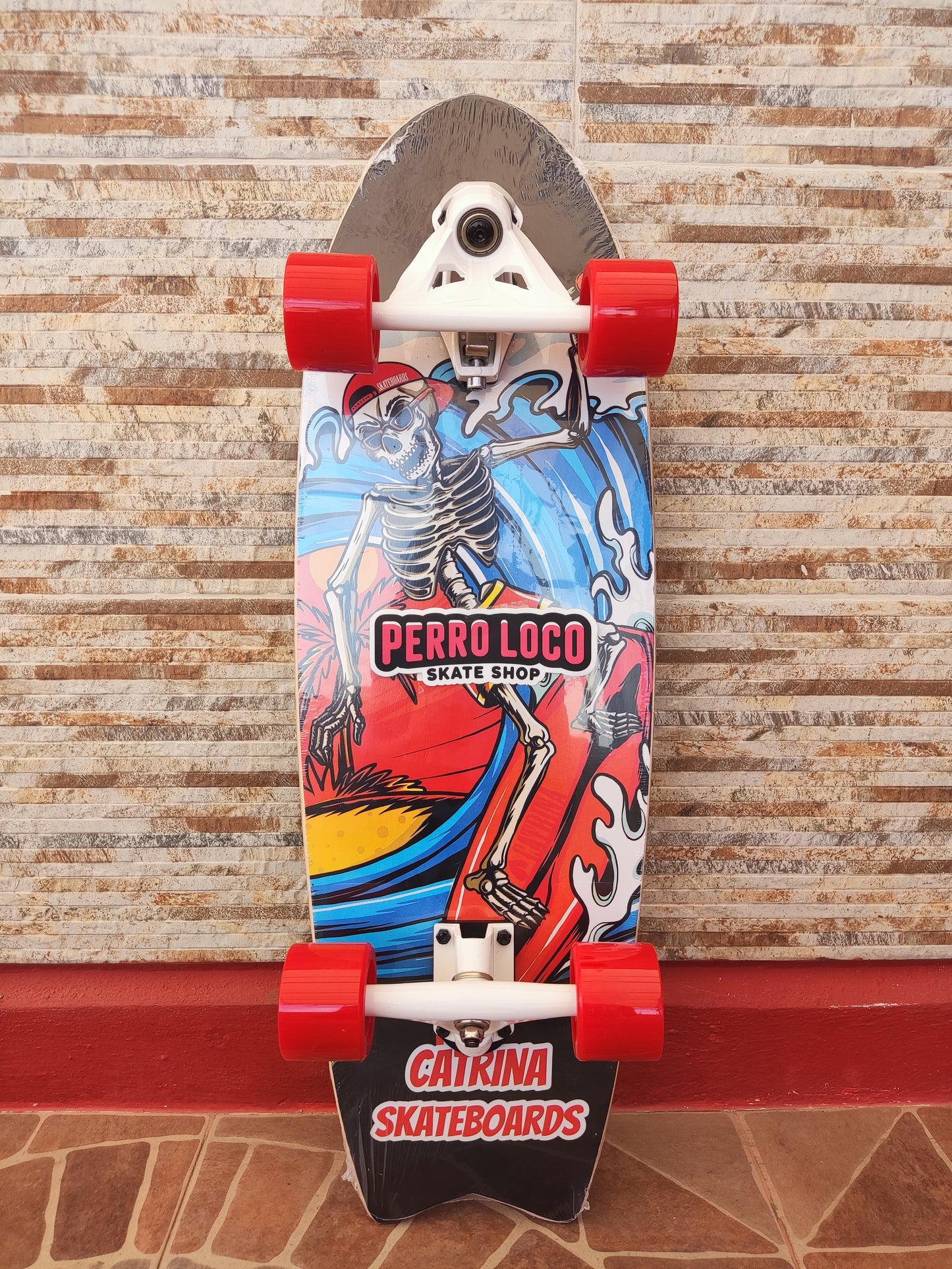 Skateboard Surf Catrina, medida 30', truck CX7, modelo Calavera S