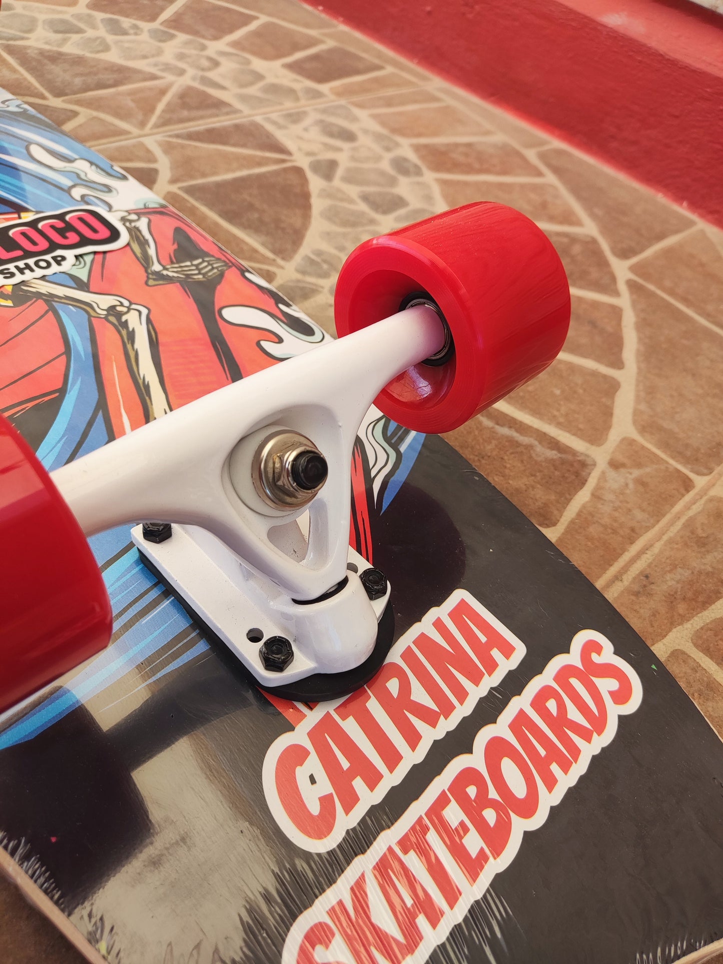 Skateboard Surf Catrina, medida 30', truck CX7, modelo Calavera S