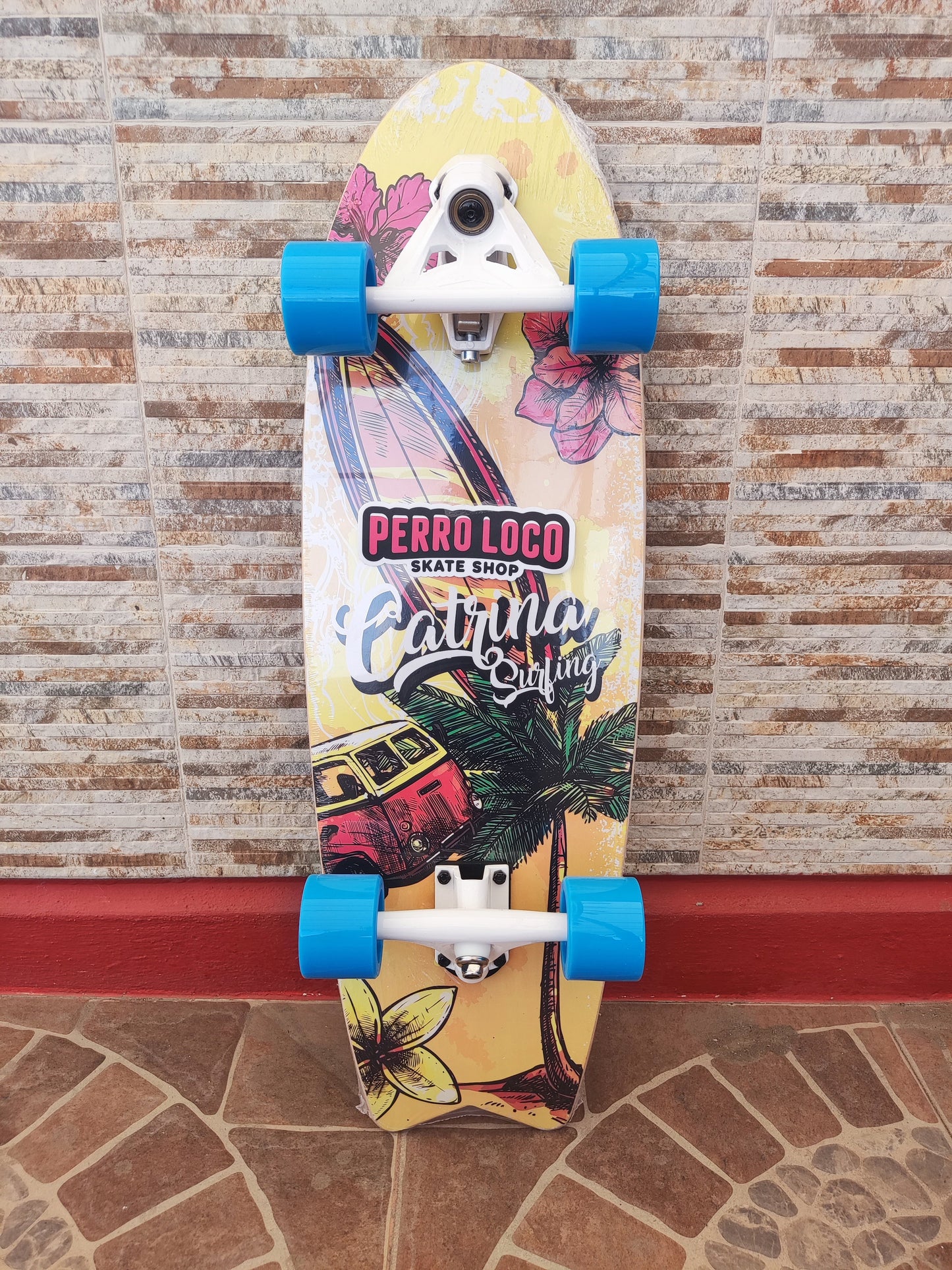 Skateboard Surf Catrina, medida 30', truck CX7, modelo Hawai