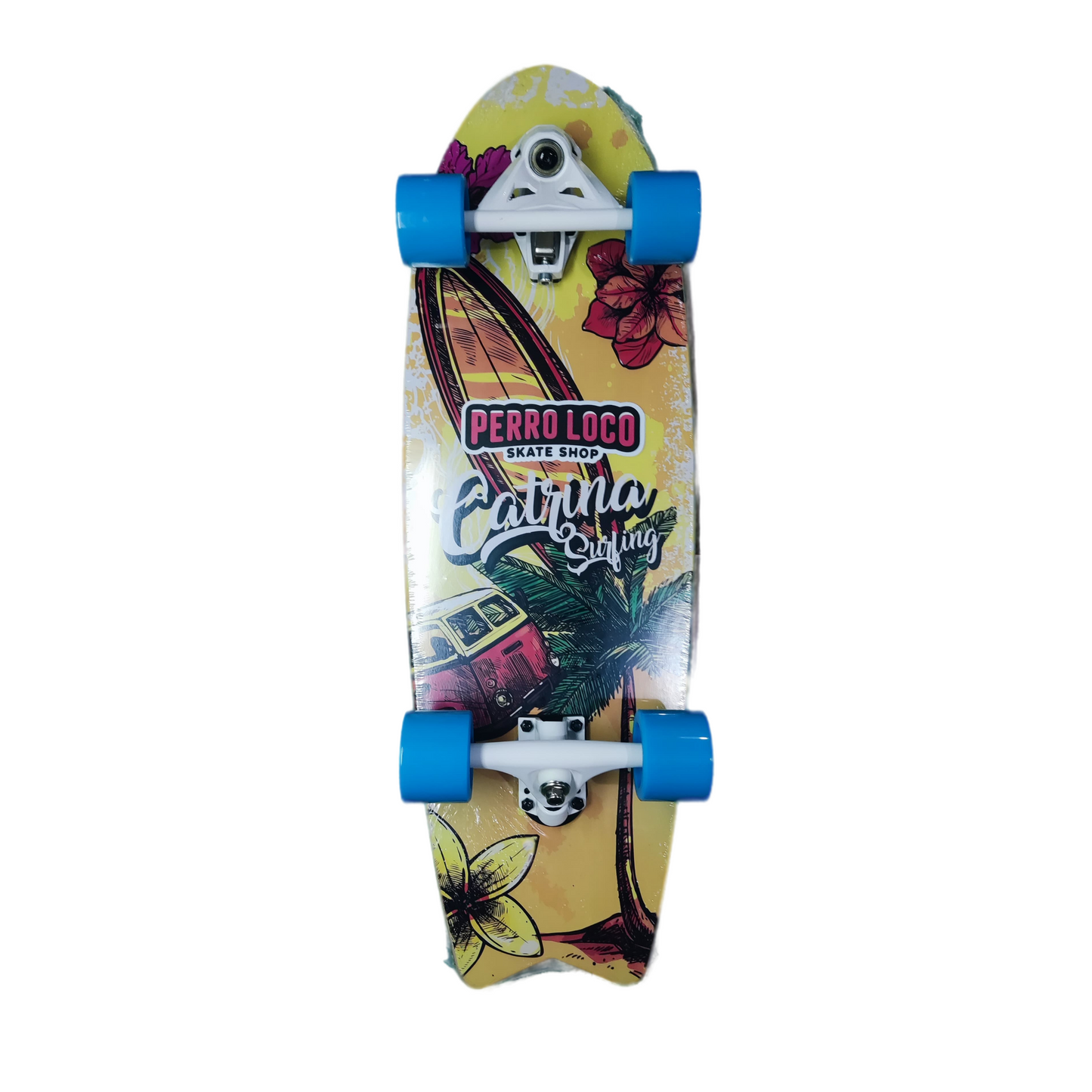 Skateboard-Surf-Catrina-medida-30-truck-CX7-modelo-Hawai