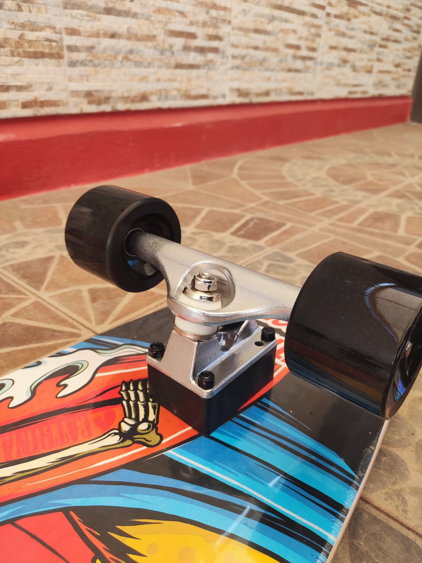 Skateboard Surf Catrina, medida 31', truck P7, modelo Calavera S