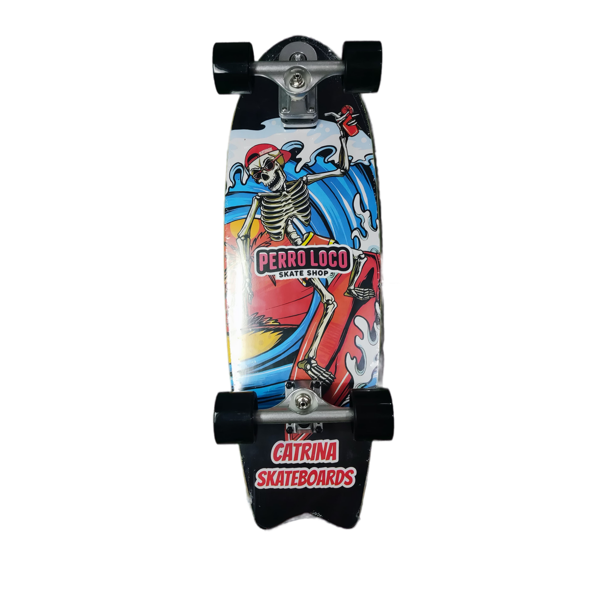 Skateboard-Surf-Catrina-medida-31-truck-P7-modelo-Calavera-S