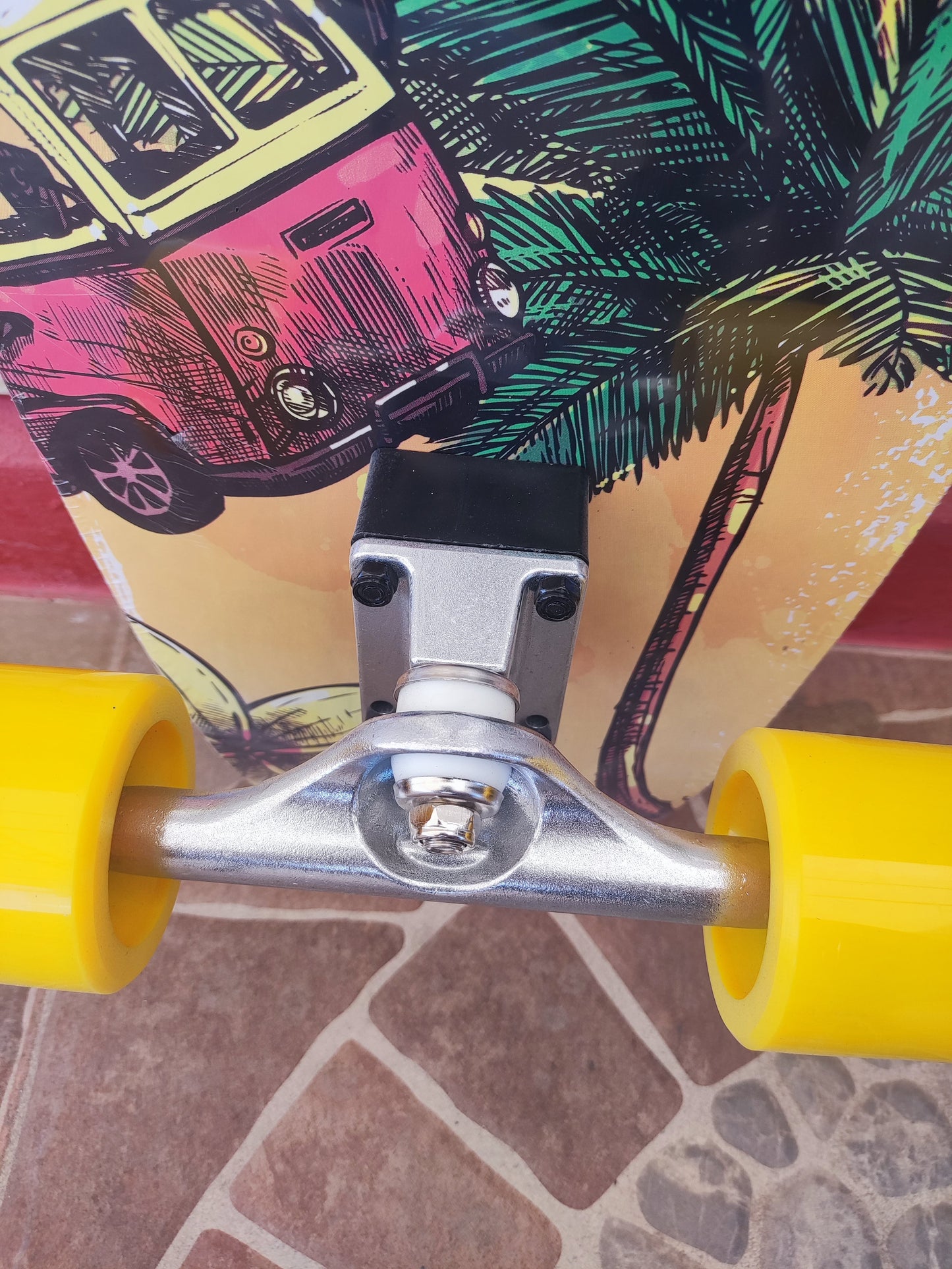 Skateboard Surf Catrina, medida 31', truck P7, modelo Hawai