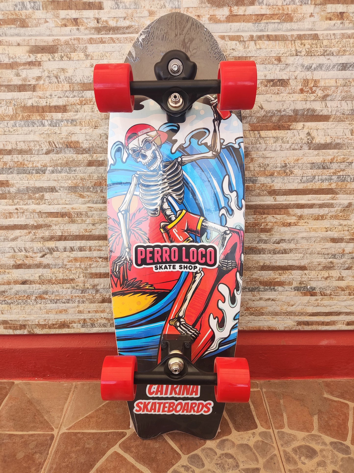 Skateboard Surf Catrina, medida 31', truck S6, modelo Calavera S