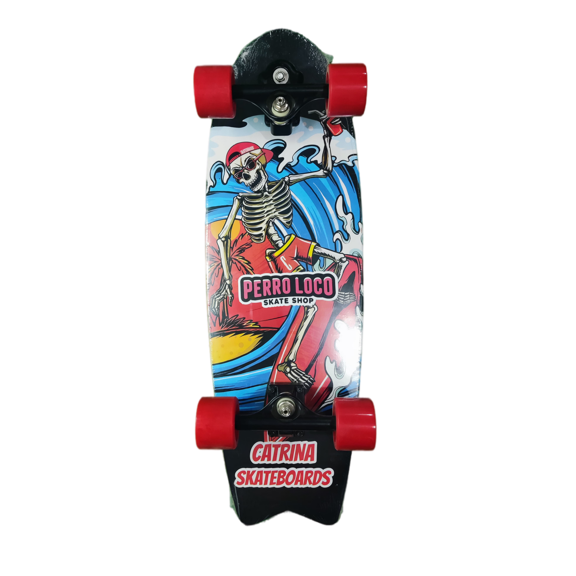 Skateboard-Surf-Catrina-medida-31-truck-S6-modelo-Calavera-S