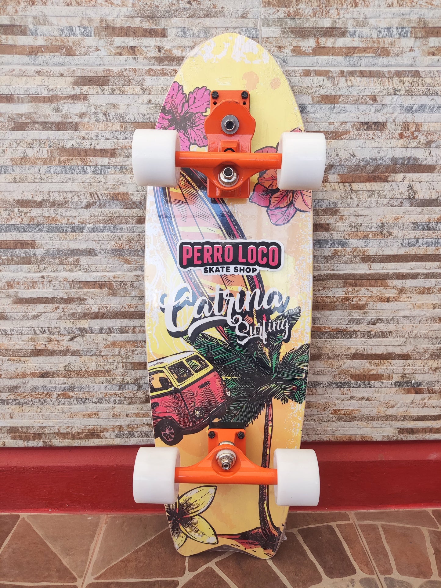 Skateboard Surf Catrina, medida 31', truck S7, modelo Hawai