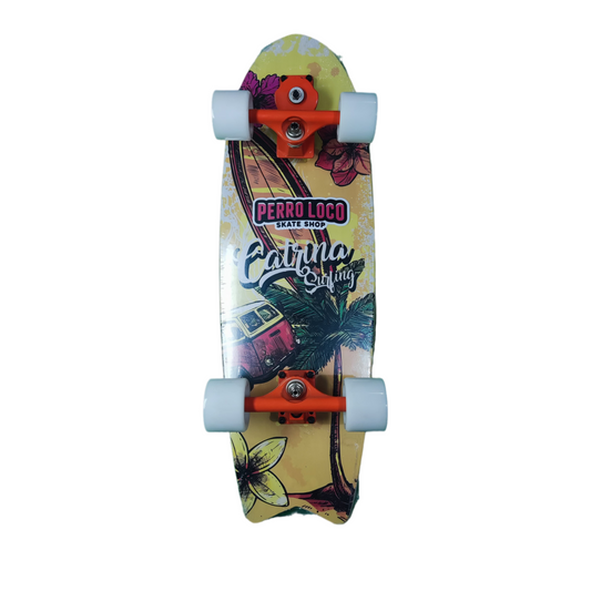 Skateboard-Surf-Catrina-medida-31-truck-S7-modelo-Hawai