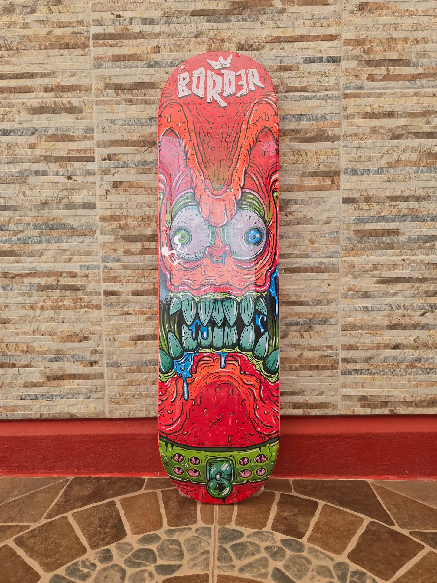 Tabla Skate Border Skateboards Big Monster Orange 8.25