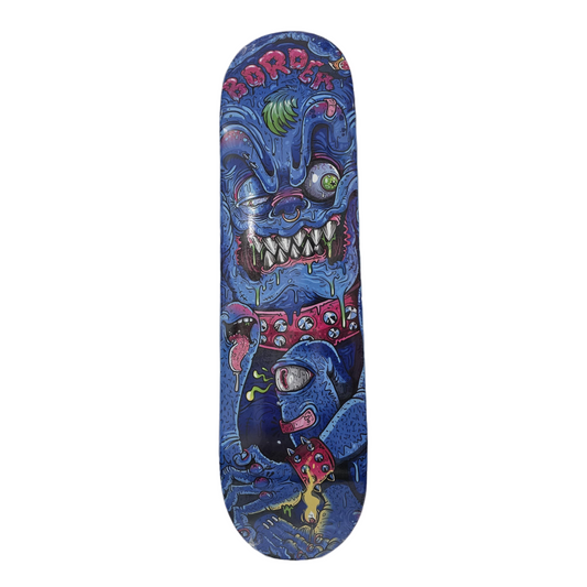 Tabla-Skate-Border-Skateboards-Monster-Azul-8.25