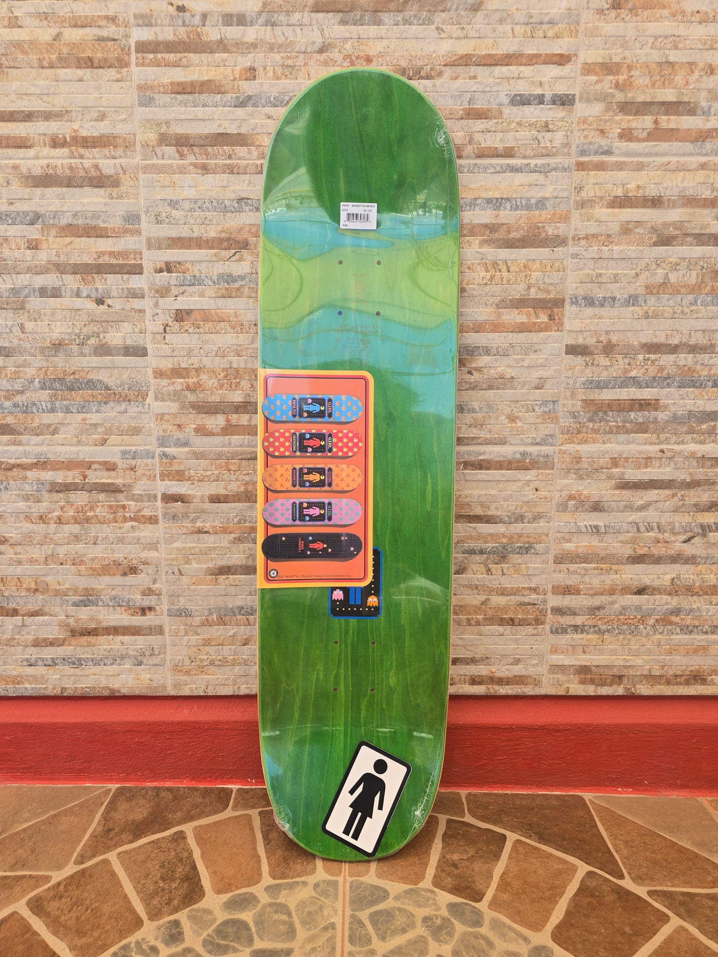 Tabla Skateboard Girl X Pac-Man Pro Model Bannerot 8.5