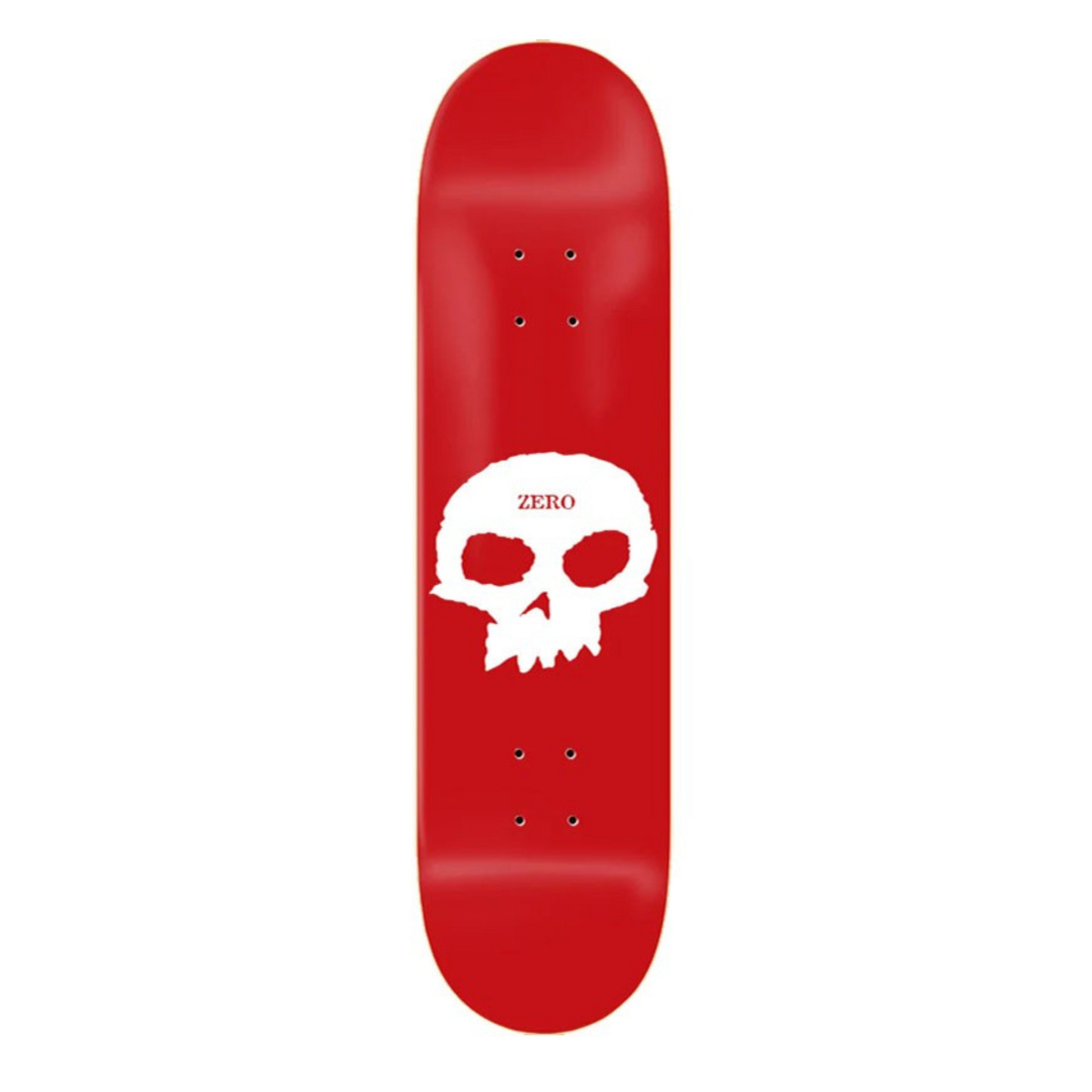 Tabla-Zero-Skateboards-Single-Skull-Red-White-8.25”