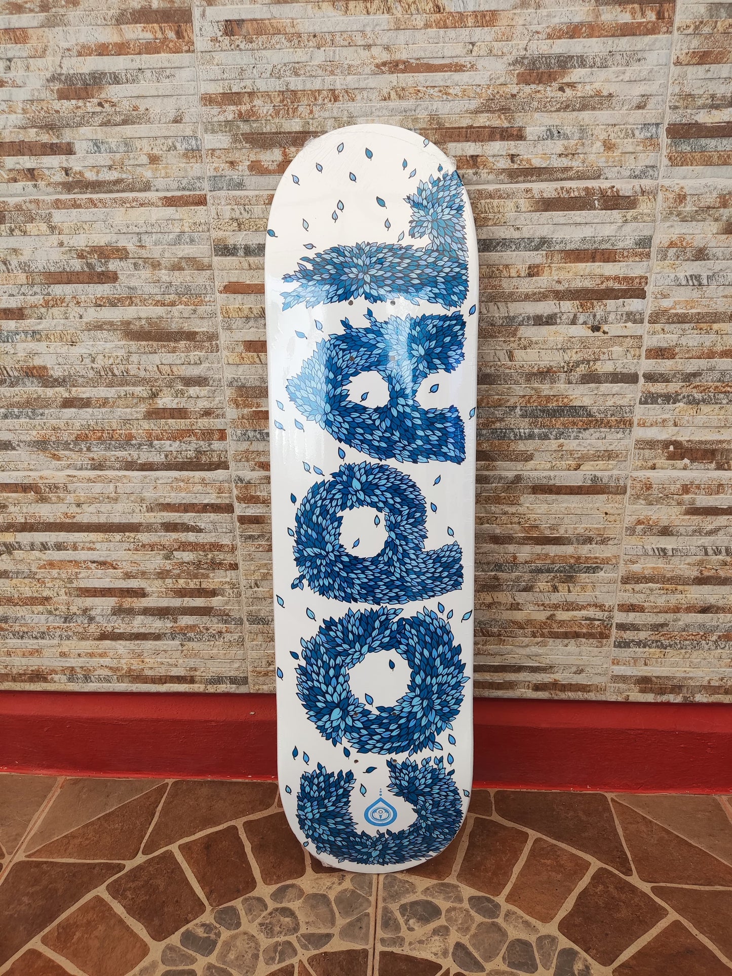 Tabla de Skate Copal de la Serie Typo Hojas Azules 8.25