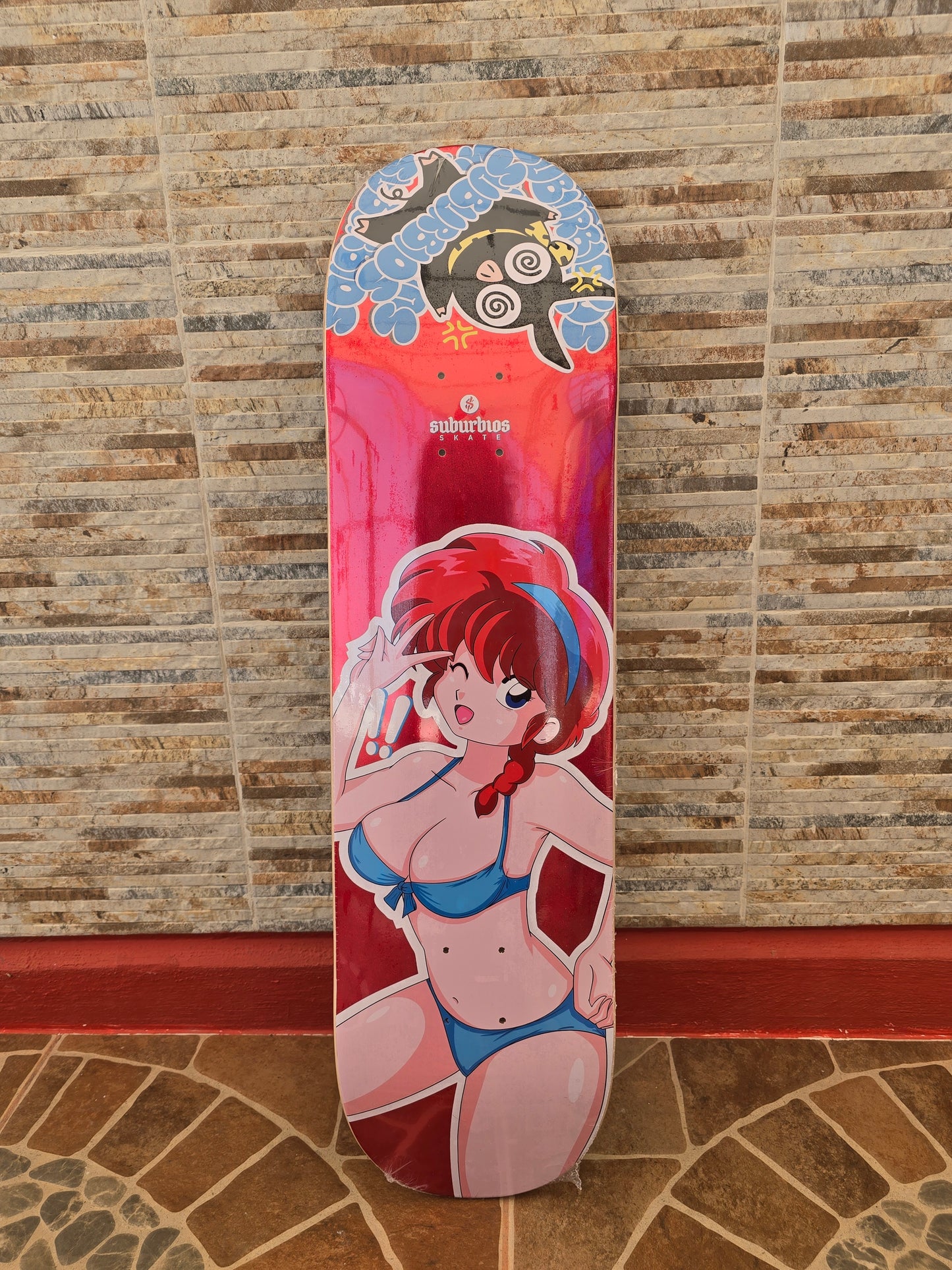 Tabla de Skate Suburbios Ranma Foil Rojo 8.25