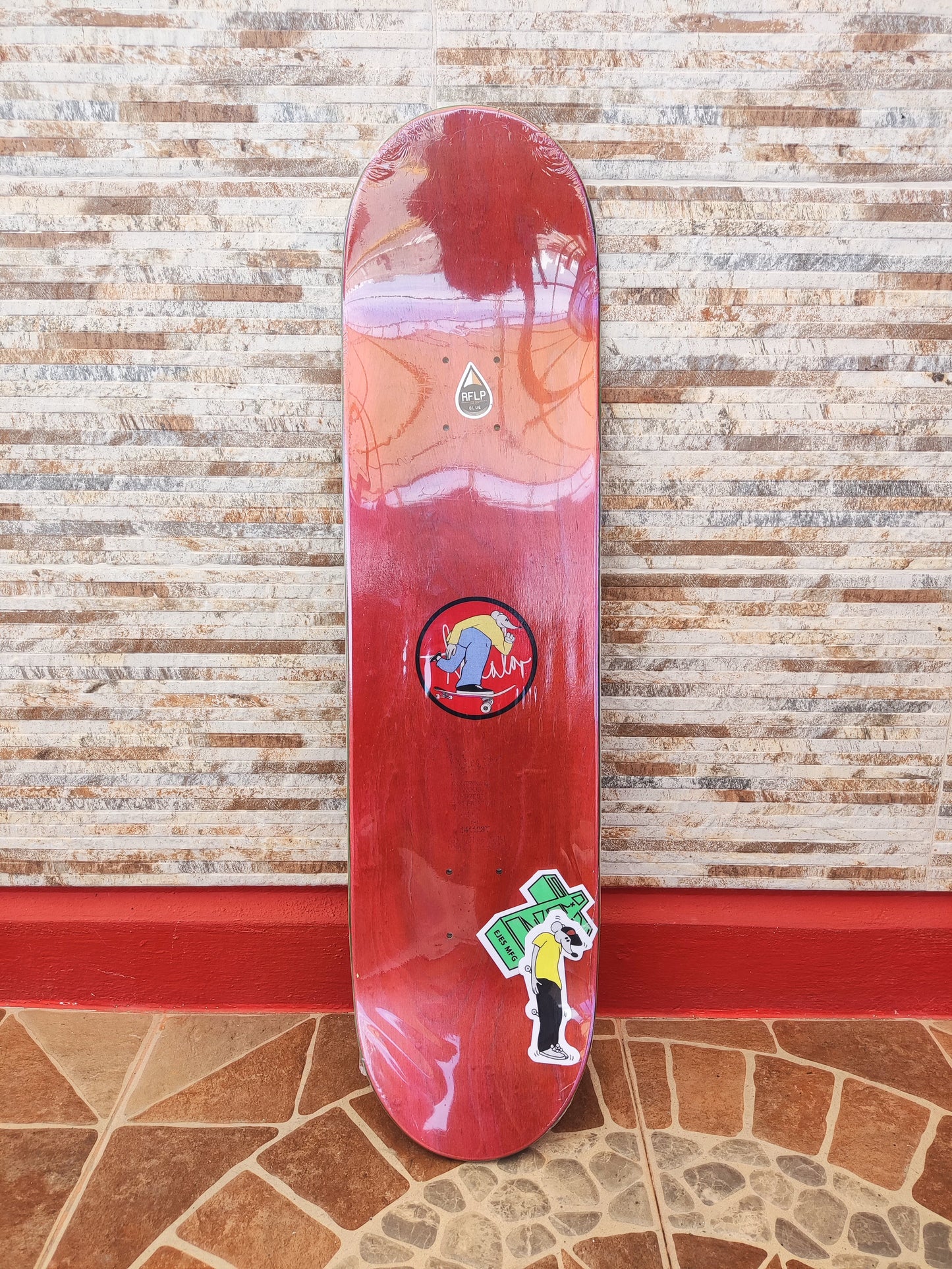 Tabla de Skate Tricolor x Rotulista Vladi Rivera 8.125