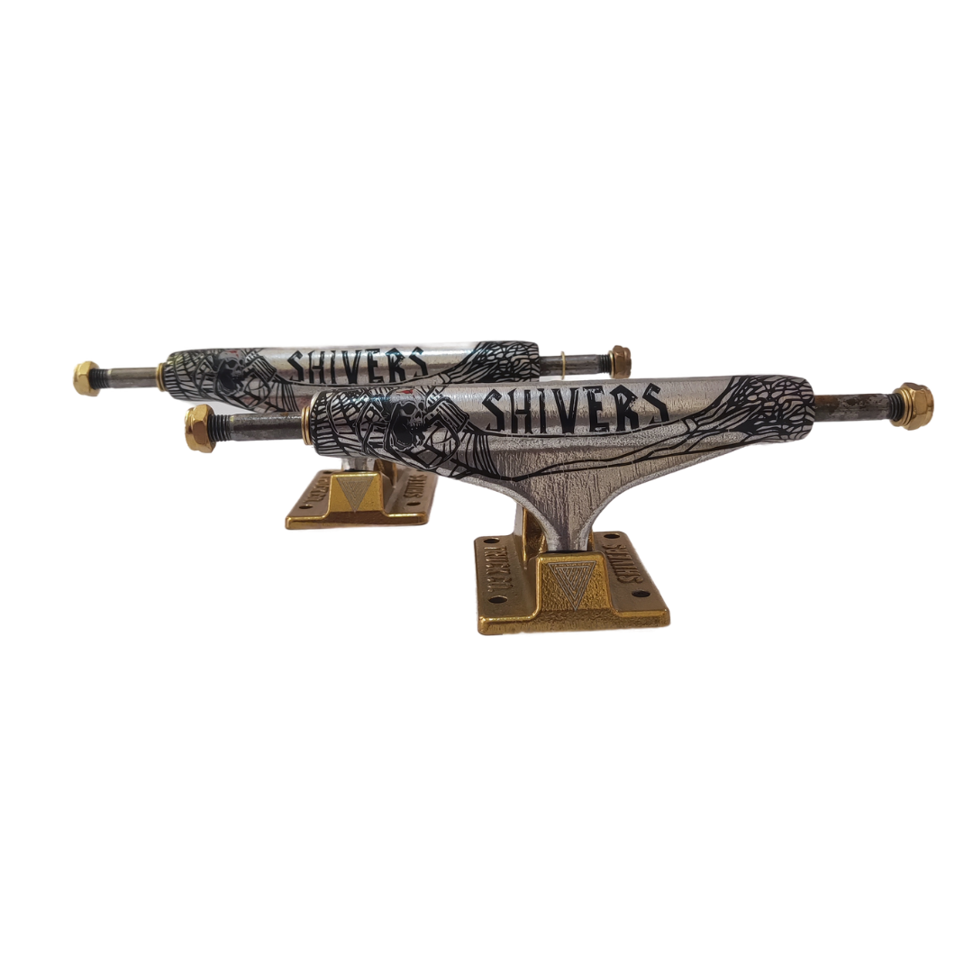 Trucks-Shivers-Telaraña-Plata-base-Oro-149mm